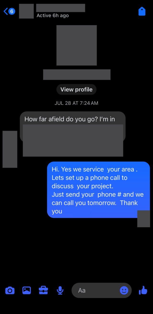 Asking how far out the crew travels